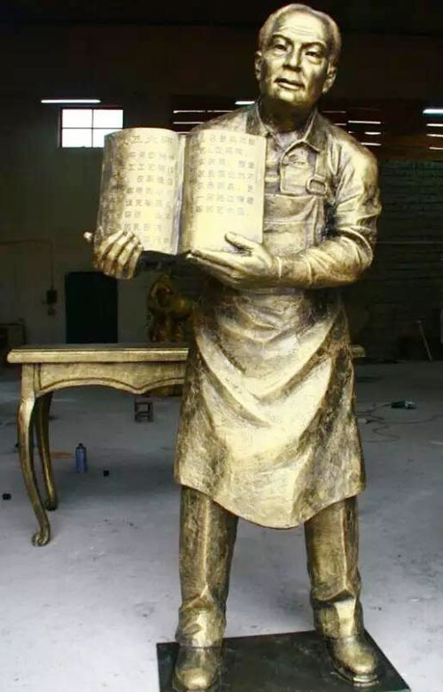 玻璃钢先生雕塑