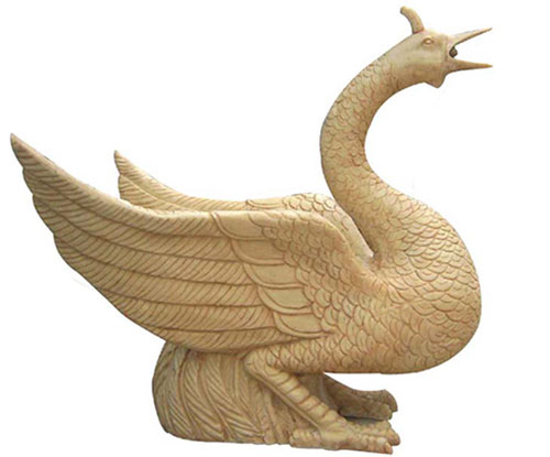 玻璃钢鹅仿砂岩雕塑