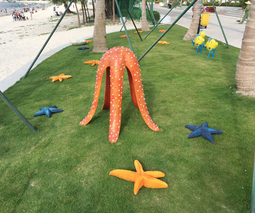 玻璃钢海星圆雕雕塑