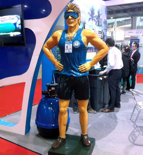 玻璃钢雕塑常见的摆放地点