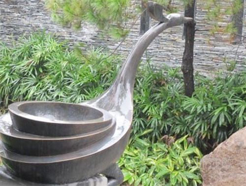 玻璃钢园林勺子雕塑